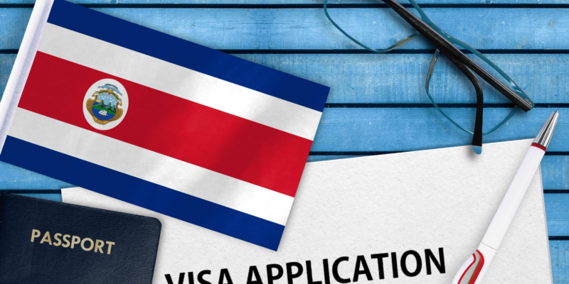 Visa application for Costa Rica