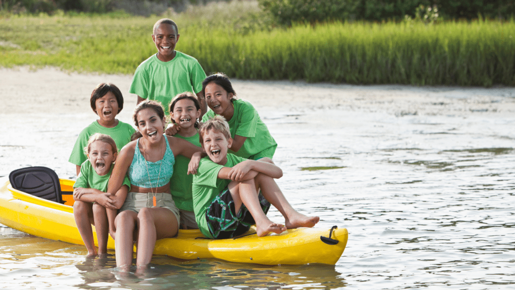 water activities at camp